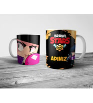 Pixxa  Brawl Stars "Bibi" Kişiye Özel İsimli Kupa Bardak