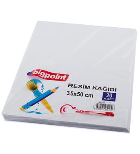 Bigpoint 120 Gram Resim Kağıdı 35x50cm 20'li Paket
