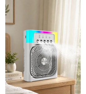Su Buharlı Mini Klima Fan Rgb Işıklı Taşınabilir Serinletici