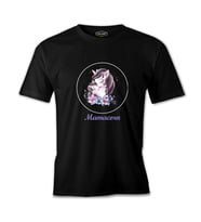 Mamacorn Çiçek Anneler Günü Siyah Unisex Tshirt