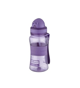 UZSPACE PİPETLİ SİLİKON GÖVDE MATARA TRITAN 5023 300 ML IRIS PURPLE