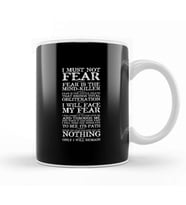 Dune Fear Quotes Kupa Bardak Porselen
