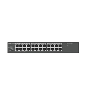 Ruijie Reyee RG-ES124G-L 24 Port 10/100/1000 Yönetilemez Rack Mount Swıtch Metal Kasa PoE Özelliği yoktur