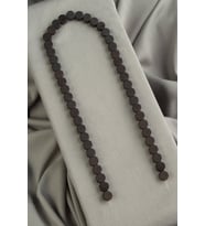 Hematit Doğal Taş Mat Siyah Kare Kesim 8x8mm Dizi [AA]