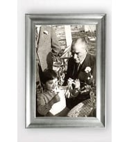Gümüş Çerçeveli Atatürk Tablo cv1076