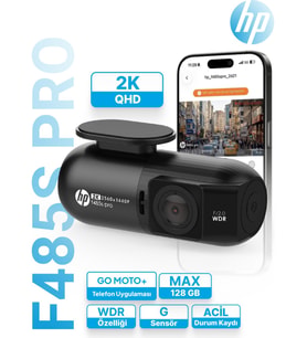 HP F485S Pro 2k Qhd Araç Içi Kamera (Distribütör Garantili)