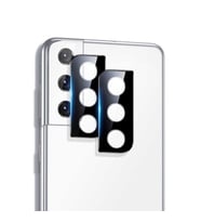 Samsung Galaxy S21 Kamera Lens Koruyucu HD Kalite Esnek Kırılmaz Cam Filmi SYH (Siyah)