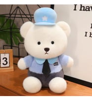 Puffy hug kıyafetli sevimli ayıcık 25 cm