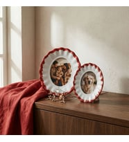 GÜRAL PORSELEN Güral Hediyelik Dekoratif Fotoğraf Çerçevesi 13 cm Bordo