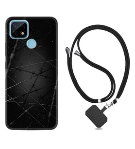 Realme C11 C21 C21Y C25Y C11 2021 Kılıf Boyun Askılı Silikon Dikenli Tel 1779