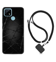Realme C11 C21 C21Y C25Y C11 2021 Kılıf Boyun Askılı Silikon Dikenli Tel 1779