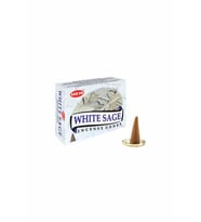 White Sage Cones Hem Tütsü