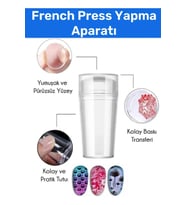 Premium Yumuşak Pürüzsüz Yüzey Sağlar Tırnak Süs French Stamper Damgası