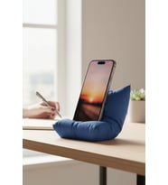 Yastık Figürlü Özel Tasarım Telefon Standı (Mavi)