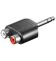 6.3 mm Stereo Erkek-2 Rca Dişi Çevirici