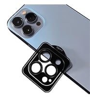 iPhone 13 Pro Max / 13 Pro Kamera Lens Koruyucu CL-12 Premium Safir Parmak İzi Bırakmayan Anti-Reflective Kamera Lens Koruyucu (Siyah)