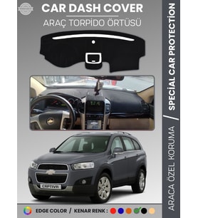 CHEVROLET CAPTİVA (2008-2011) Torpido Örtüsü Ön Göğüs Torpido Koruma Tam Uyum Kaymaz Hızlı Montaj