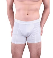Tutku 114 Erkek Likralı Boxer (6 lı) (Beyaz)