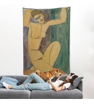Amedeo Modigliani - Cariatide Duvar Örtüsü-8089