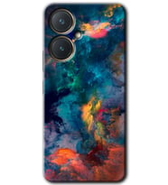 Vivo Y27 Kılıf HD Desen Baskılı Kılıf - Color Storm