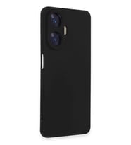 Realme C55 Kılıf Nano içi Kadife Silikon - Siyah