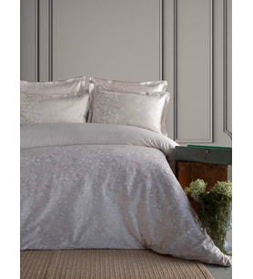 King Size Franny Bej Elegance Saten Nevresim Takımı
