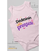 Dedesinin Prensesi Sıfır Kol Bebek Zıbını %100 Pamuk