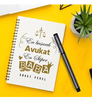 Avukat Babalara Özel Defter ve Kalem