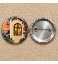 Evimin Işığı Filistin Temalı 58 mm İğneli Rozet
