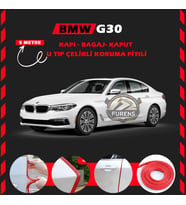 Bmw G30 Oto Araç Kapı Koruma Fitili 5metre Parlak Kırmızı Renk