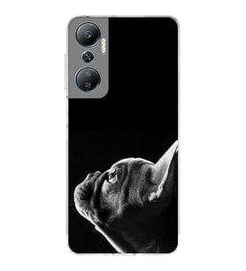 PrintiFy İnfinix Hot 20 ile Uyumlu Köpek 1 Kamera Korumalı Şeffaf Kılıf