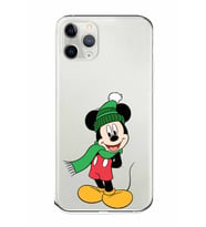 Apple iPhone 11 Pro Uyumlu Kamera Korumalı Tıpalı Kapak Mickey Mouse TasarımlıŞeffaf Kılıf