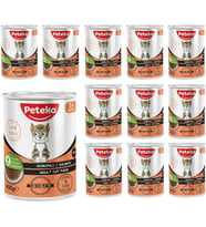 Yetişkin Kedi Somonlu ve Jöleli Konserve Mama 400 Gr x 12 adet
