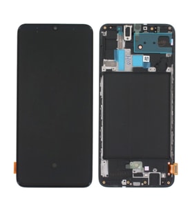 Samsung A705 A70 Lcd Ekran Kasalı Oled Büyük İnç - Siyah