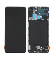 Samsung A705 A70 Lcd Ekran Kasalı Oled Büyük İnç - Siyah