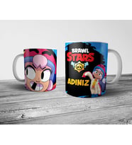 Pixxa Brawl Stars Bonnie Kişiye Özel İsimli Kupa Bardak Model 2