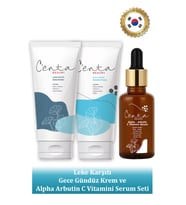 C'enta Beauty Leke Karşıtı Gece Gündüz Krem ve Alpha Arbutin C Vitamini Serum Seti - Cica Set