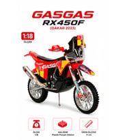 Bburago 1:18 Gasgas RX450F Dakar 2023 Redbull Lisanslı Diecast Model Motosiklet