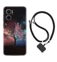 Xiaomi Redmi Note 11E Kılıf Resimli Boyun Askılı İpli Desenli Silikon Series Heaven Tree 1859