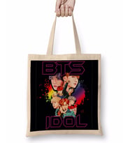 BTS Idol Bangtan Boys Kpop Bez Çanta Uzun Saplı