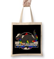 Allysaurus Pride Dinosaur Bez Çanta Uzun Saplı