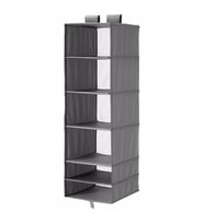Dolap İçi Bölmeli Düzenleyici IKEA Ölçü 35x45x125 cm Gri Renk MeridyenDukkan Bölmeli Düzenleyici