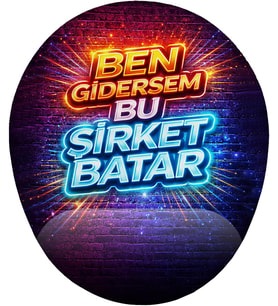 Ben Gidersem Bu Şirket Batar Esprili Bilek Destekli Mouse Pad