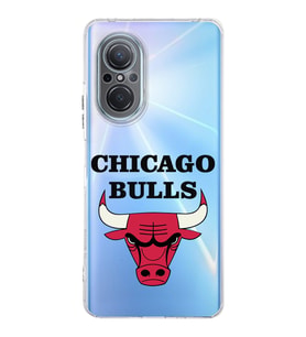 Huawei Nova 9 Se Uyumlu Kamera korumalı Kapak Chicago Bulls Tasarımlı  Şeffaf Kılıf