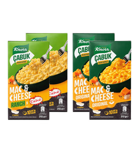 Knorr Mac Cheese Cabuk Makarna 212 gr Original ve Ranch 4 lü Set