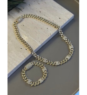 Xuping Gurmet Set Kolye - Altın