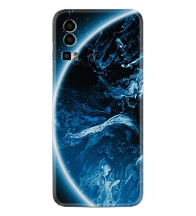 General Mobile Gm 23 Kılıf Silikon Desen Özel Seri Blue Planet 1610