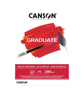 CANSON A5 GRADUATE OIL AND ACRYLIC RESİM DEFTERİ 290 GR. 20 YP.