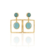 Kadir Jewellery 22 Ayar Altın Kaplama Kadın Sallantılı Küpe -El İşçiliği Ve Hipoalerjenik Küpe-E85