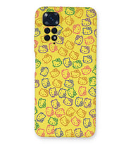 Xiaomi Redmi Note 11s Uyumlu Lansman Kılıf Hello Kitty Tasarımlı İçi Kadife Kapak-Sarı (Şeffaf)
